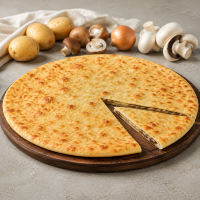 Осетинский пирог с картошкой, грибами и луком